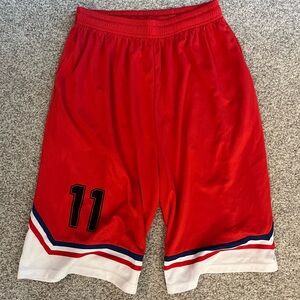 Red Athletic Men's Shorts